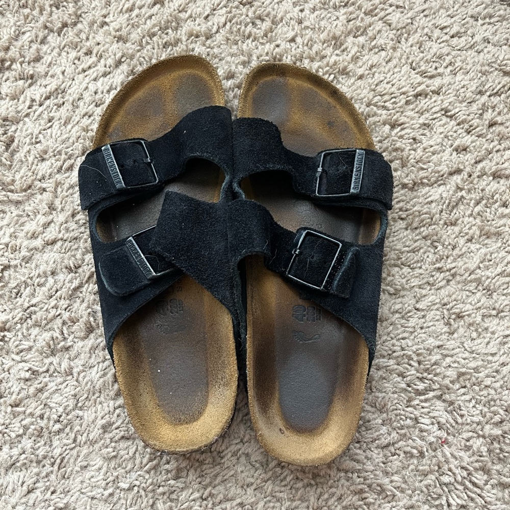Birkenstocks Arizona suede leather black